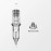 Wormhole Tattoo Cartridge Needles 50pcs Assorted Tattoo Needle Cartridges Round Liner Mixed 3RL 5RL 7RL 9RL 11RL (50pcs 10 Standard RL)