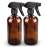 Bontip Glass Spray Bottle, Amber Glass Spray Bottle Set & Accessories for Non-toxic Window Cleaners Aromatherapy Facial Hydration Watering Flowers Hair Care (2 Pack/16 oz) (Amber)