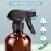 Bontip Glass Spray Bottle, Amber Glass Spray Bottle Set & Accessories for Non-toxic Window Cleaners Aromatherapy Facial Hydration Watering Flowers Hair Care (2 Pack/16 oz) (Amber)