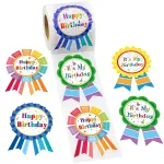 Happy Birthday Badge & Stickers - It\'s My Birthday Stickers for Kids, Home, Classroom & Party Decoration - 200 Pcs
