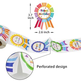 Happy Birthday Badge & Stickers - It\'s My Birthday Stickers for Kids, Home, Classroom & Party Decoration - 200 Pcs