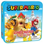 USAOPOLY Super Mario Checkers & Tic-Tac-Toe Collector\'s Game Set for 2 players | Featuring Mario & Bowser | Collectible Checkers and TicTacToe Perfect for Mario Fans, Model Number: CM005-637-002001-06