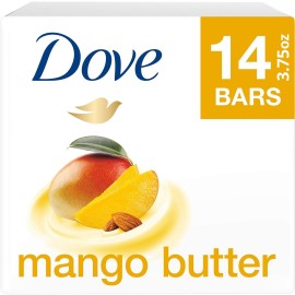 Dove Beauty Bar With Mango Butter 14 Bars To Moisturize Dry Skin More Moisturizing Than Bar Soap 3.75 oz Dove Beauty Bar With Mango Butter 14 Bars To Moisturize Dry Skin More Moisturizing Than Bar Soap 3.75 oz