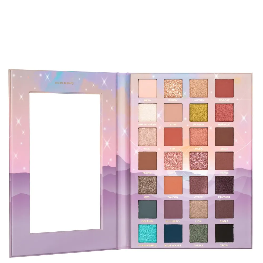 Pacifica Eyeshadow Palette - Animal Magic with Colorful Blendable Shades, Highly Pigmented Mineral Eyeshadow, Talc-Free, Vegan & Cruelty-Free, 0.89 oz (28 Shades) Pacifica Eyeshadow Palette - Animal Magic with Colorful Blendable Shades, Highly Pigmented Mineral Eyeshadow, Talc-Free, Vegan & Cruelty-Free, 0.89 oz (28 Shades)