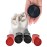 WE Games Wooden Checkers Pieces with Drawstring Storage Bag - 24 Checker Pieces Only - Red & Black, 2-inch Diameter