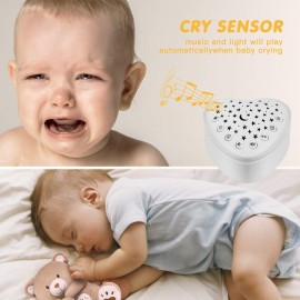 BEREST Rechargeable Baby Sleep Soother Bear, Mom\'s Heartbeat & Lullabies, White Noise Sound, Nursery Decor Night Light Projector, Toddler Crib Sleeping Aid, Baby Shower Gifts BEREST Rechargeable Baby Sleep Soother Bear, Mom\'s Heartbeat & Lullabies, White Noise Sound, Nursery Decor Night Light Projector, Toddler Crib Sleeping Aid, Baby Shower Gifts