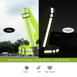 Chiwo Reflective Vest Running Gear 2Pack, High Visibility Adjustable Safety Vest for Night Cycling,Hiking, Jogging,Dog Walking, Construction Safe (Green) Chiwo Reflective Vest Running Gear 2Pack, High Visibility Adjustable Safety Vest for Night Cycling,Hiking, Jogging,Dog Walking, Construction Safe (Green)