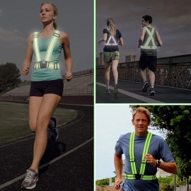 Chiwo Reflective Vest Running Gear 2Pack, High Visibility Adjustable Safety Vest for Night Cycling,Hiking, Jogging,Dog Walking, Construction Safe (Green) Chiwo Reflective Vest Running Gear 2Pack, High Visibility Adjustable Safety Vest for Night Cycling,Hiking, Jogging,Dog Walking, Construction Safe (Green)