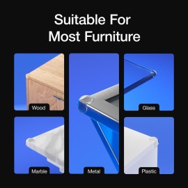 Corner Protectors Guards - Furniture Corner Guard & Edge Safety Bumpers - Baby Proof Bumper & Cushion to Cover Sharp Furniture & Table Edges - Clear and Transparent - (12 Pack) Corner Protectors Guards - Furniture Corner Guard & Edge Safety Bumpers - Baby Proof Bumper & Cushion to Cover Sharp Furniture & Table Edges - Clear and Transparent - (12 Pack)