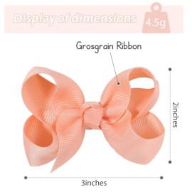58pcs 3 Inches Grosgrain Ribbon Pinwheel Hair Bows Alligator Clips Hair Barrettes Accessories for Baby Girls Kids Toddlers Teens 29 Colors in Pairs