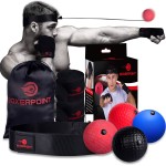 Boxing Reflex Ball for Adults and Kids - React Reflex Balls on String with Headband, Carry Bag and Hand Wraps - Improve Hand Eye Coordination, Punching Speed, Fight Reaction