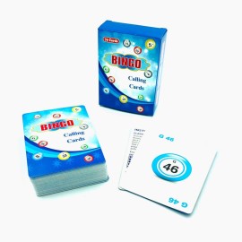 Yuanhe 2.5X3.5 Bingo Calling Cards - Colorful and Durable Bingo Cards for Bingo Games, Complete Deck of 75 Numbers(B1-O75)