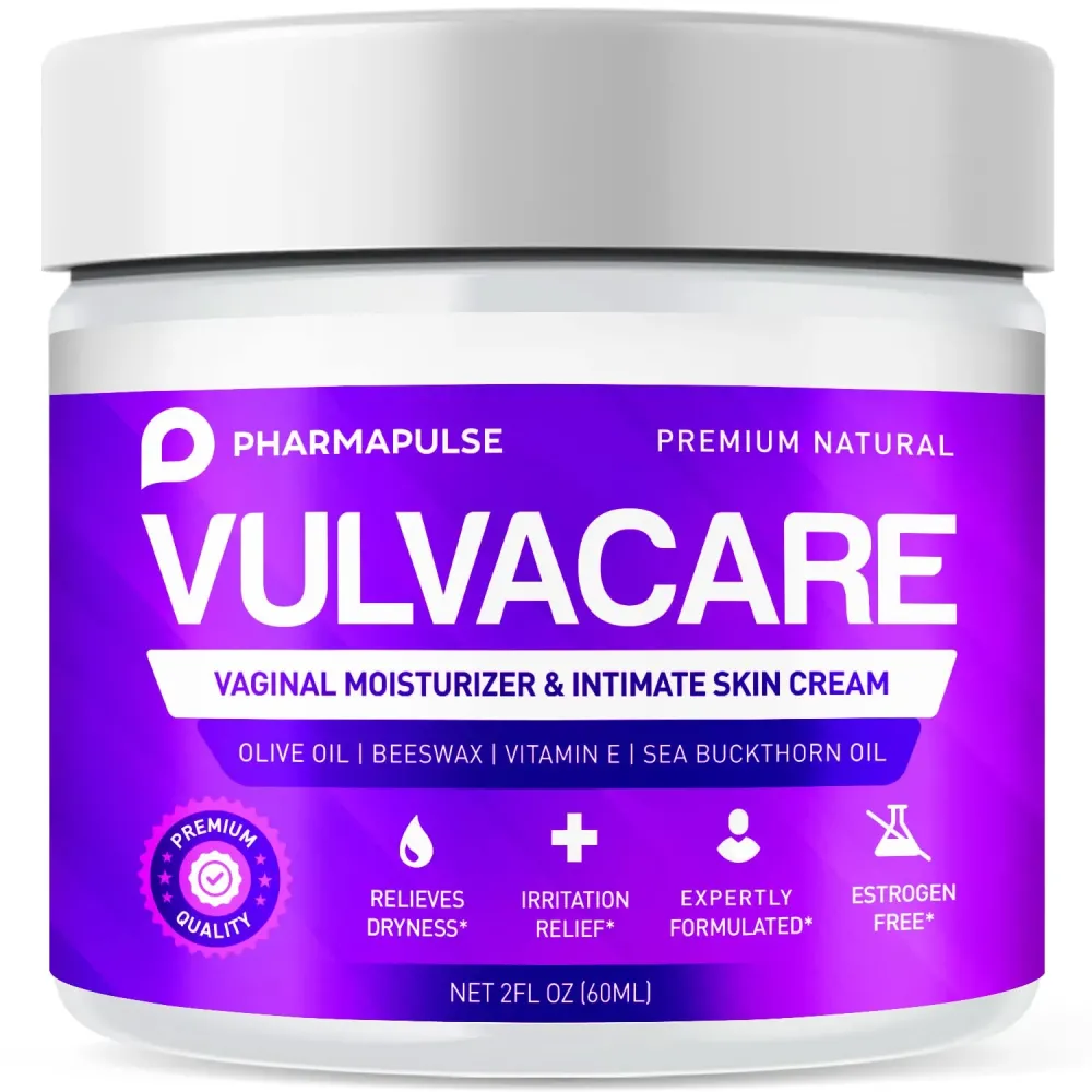 Pharmapulse Vaginal Moisturizer, Vulva Balm Cream, Intimate Skin Care, Menopause Support - Relieves Dryness, Itching, Burning, Redness, Chafing, Odor, Irritation - Estrogen Free 2oz Pharmapulse Vaginal Moisturizer, Vulva Balm Cream, Intimate Skin Care, Menopause Support - Relieves Dryness, Itching, Burning, Redness, Chafing, Odor, Irritation - Estrogen Free 2oz