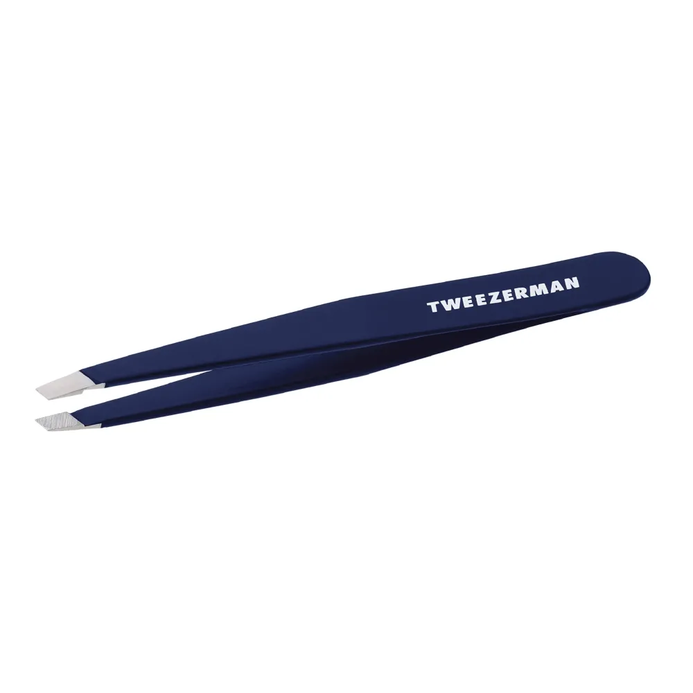 Tweezerman Exclusive Evening Blue Slant Tweezer - Hair Removal Tweezers, Stainless Steel Tweezerman Exclusive Evening Blue Slant Tweezer - Hair Removal Tweezers, Stainless Steel