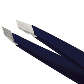 Tweezerman Exclusive Evening Blue Slant Tweezer - Hair Removal Tweezers, Stainless Steel Tweezerman Exclusive Evening Blue Slant Tweezer - Hair Removal Tweezers, Stainless Steel
