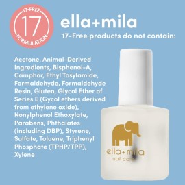 ella+mila No More Biting Nail Polish - Bitter Taste Nail Biting Treatment for Kids & Adults - Effective Thumb Sucking Stop for Kids (0.45 fl oz) ella+mila No More Biting Nail Polish - Bitter Taste Nail Biting Treatment for Kids & Adults - Effective Thumb Sucking Stop for Kids (0.45 fl oz)