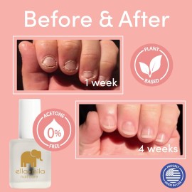 ella+mila No More Biting Nail Polish - Bitter Taste Nail Biting Treatment for Kids & Adults - Effective Thumb Sucking Stop for Kids (0.45 fl oz) ella+mila No More Biting Nail Polish - Bitter Taste Nail Biting Treatment for Kids & Adults - Effective Thumb Sucking Stop for Kids (0.45 fl oz)