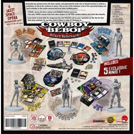 Japanime Games Cowboy Bebop: Space Serenade | from The Creator of Harmonies | Cooperate to Take Down Vicious | 1-4 Players | Ages 14+ | 30-90 Min Play Time