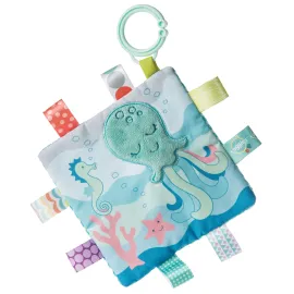 Taggies Crinkle Me Toy with Baby Paper & Squeaker, 6.5 X 6.5, Sleepy Seas Octopus