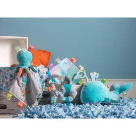 Taggies Crinkle Me Toy with Baby Paper & Squeaker, 6.5 X 6.5, Sleepy Seas Octopus Taggies Crinkle Me Toy with Baby Paper & Squeaker, 6.5 X 6.5, Sleepy Seas Octopus
