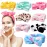 UMIKU 8 Pack Spa Headband for Women Facial Makeup Headband Soft Coral Fleece Christmas Stocking Stuffers Bow Hair Band Head Wraps for Washing Face Mask Spa Gifts For Women Gifts Basket