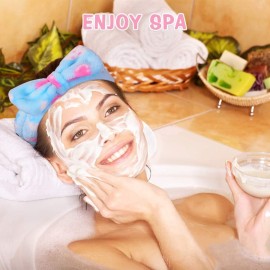 UMIKU 8 Pack Spa Headband for Women Facial Makeup Headband Soft Coral Fleece Christmas Stocking Stuffers Bow Hair Band Head Wraps for Washing Face Mask Spa Gifts For Women Gifts Basket UMIKU 8 Pack Spa Headband for Women Facial Makeup Headband Soft Coral Fleece Christmas Stocking Stuffers Bow Hair Band Head Wraps for Washing Face Mask Spa Gifts For Women Gifts Basket