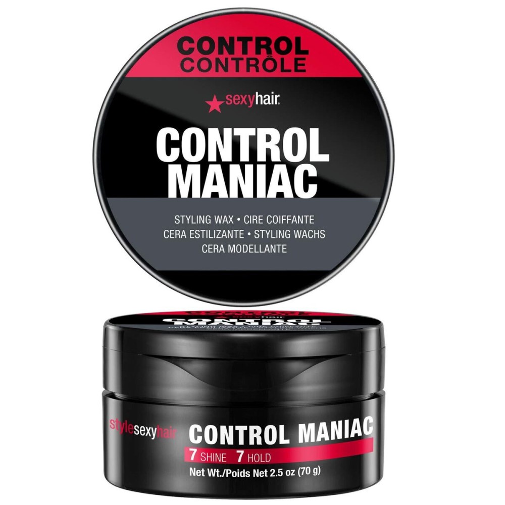 SexyHair Style Control Maniac Styling Wax, 2.5 Oz | Provides Definition | Long Lasting Shapes and Styles | Adds Shine SexyHair Style Control Maniac Styling Wax, 2.5 Oz | Provides Definition | Long Lasting Shapes and Styles | Adds Shine