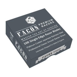 100 Facn Platinum Japanese Stainless Steel Single Edge Razor Blades for Professional Barber Straight Razor - 200+ Shaves 100 Facn Platinum Japanese Stainless Steel Single Edge Razor Blades for Professional Barber Straight Razor - 200+ Shaves