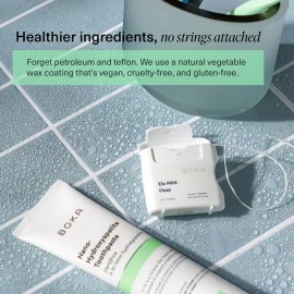Boka Ela Mint Woven Dental Floss, Made from Plant-Based Vegetable Wax, Teflon-Free, 30 Yards of Waxed Floss (Pack of 1) Boka Ela Mint Woven Dental Floss, Made from Plant-Based Vegetable Wax, Teflon-Free, 30 Yards of Waxed Floss (Pack of 1)