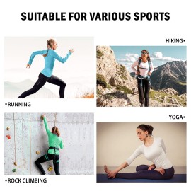 isnowood Women\'s Sun Protection Long Sleeve Shirts, UPF 50+ UV Rash Guard Swim Shirt, Workout Hiking Running Athletic Tops Blue