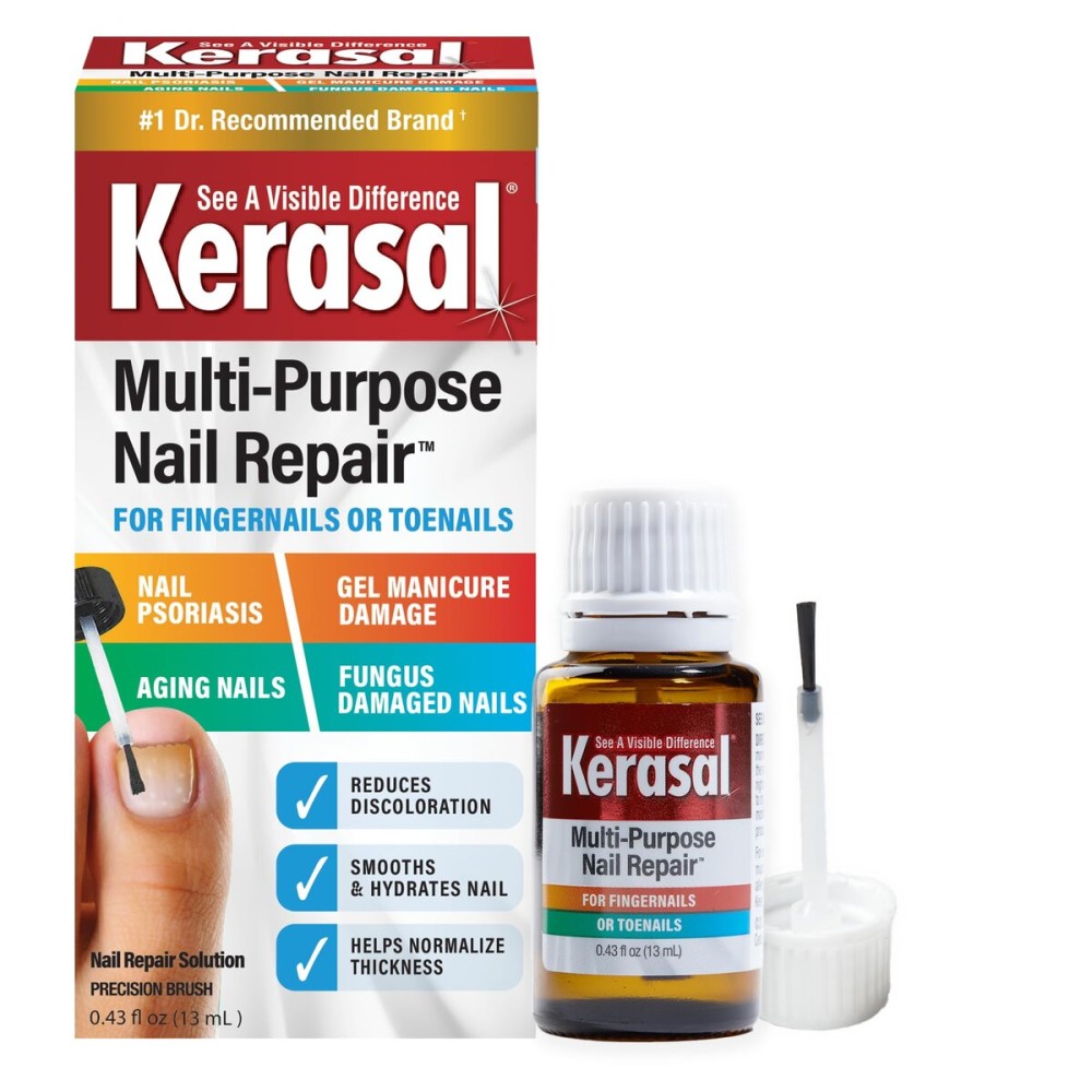 Kerasal Multi-Purpose Nail Repair, Nail Solution for Discolored and Damaged Nails, 0.43 fl oz Kerasal Multi-Purpose Nail Repair, Nail Solution for Discolored and Damaged Nails, 0.43 fl oz