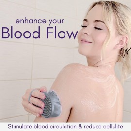 Avilana Silicone Body Scrubber - Dual-Sided Exfoliator for Men & Women, Gentle Loofah Alternative, Easy-to-Clean Silicone Shower Scrubber Avilana Silicone Body Scrubber - Dual-Sided Exfoliator for Men & Women, Gentle Loofah Alternative, Easy-to-Clean Silicone Shower Scrubber