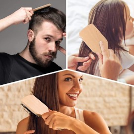 Hair Brush, Sosoon Boar Bristle Paddle Hairbrush for Long Short Thick Thin Curly Straight Wavy Dry Hair for Men Women Kids, No More Tangle, Giftbox & Tail Comb Included Hair Brush, Sosoon Boar Bristle Paddle Hairbrush for Long Short Thick Thin Curly Straight Wavy Dry Hair for Men Women Kids, No More Tangle, Giftbox & Tail Comb Included