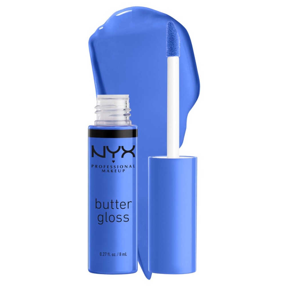 NYX PROFESSIONAL MAKEUP Butter Gloss, Non-Sticky Lip Gloss - Blueberry Tart (Periwinkle Blue) NYX PROFESSIONAL MAKEUP Butter Gloss, Non-Sticky Lip Gloss - Blueberry Tart (Periwinkle Blue)