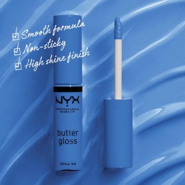 NYX PROFESSIONAL MAKEUP Butter Gloss, Non-Sticky Lip Gloss - Blueberry Tart (Periwinkle Blue) NYX PROFESSIONAL MAKEUP Butter Gloss, Non-Sticky Lip Gloss - Blueberry Tart (Periwinkle Blue)