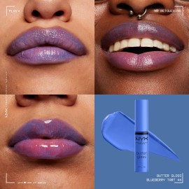 NYX PROFESSIONAL MAKEUP Butter Gloss, Non-Sticky Lip Gloss - Blueberry Tart (Periwinkle Blue) NYX PROFESSIONAL MAKEUP Butter Gloss, Non-Sticky Lip Gloss - Blueberry Tart (Periwinkle Blue)