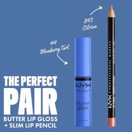 NYX PROFESSIONAL MAKEUP Butter Gloss, Non-Sticky Lip Gloss - Blueberry Tart (Periwinkle Blue) NYX PROFESSIONAL MAKEUP Butter Gloss, Non-Sticky Lip Gloss - Blueberry Tart (Periwinkle Blue)