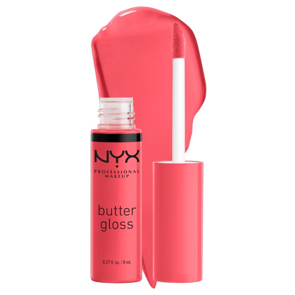 NYX PROFESSIONAL MAKEUP Butter Gloss, Non-Sticky Lip Gloss - Sorbet (Vibrant Coral) NYX PROFESSIONAL MAKEUP Butter Gloss, Non-Sticky Lip Gloss - Sorbet (Vibrant Coral)