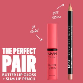 NYX PROFESSIONAL MAKEUP Butter Gloss, Non-Sticky Lip Gloss - Sorbet (Vibrant Coral) NYX PROFESSIONAL MAKEUP Butter Gloss, Non-Sticky Lip Gloss - Sorbet (Vibrant Coral)