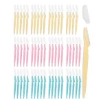 MoHern Dermaplane Razor, 60 Pcs Face Razors for Women and Men, Multipurpose Eyebrow Razor, Dermaplaning Tool for Face Multi-Color