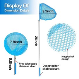 Skrtuan Kids Telescopic Butterfly Fishing Nets Great for Catching Insect Net Perfect Outdoor Tools for Catching Bugs Fish Insect Ladybird, Extendable 34 Inches and Anti Slip Grip (3 Pack) Skrtuan Kids Telescopic Butterfly Fishing Nets Great for Catching Insect Net Perfect Outdoor Tools for Catching Bugs Fish Insect Ladybird, Extendable 34 Inches and Anti Slip Grip (3 Pack)