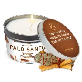Magnificent 101 Long Lasting Palo Santo Smudge Candle - 6 Oz - 35 Hour Burn Time | Essential Oils, 100% Natural Ingredients | Smoke Free, Petroleum Free Candle to Cleanse Your Home Magnificent 101 Long Lasting Palo Santo Smudge Candle - 6 Oz - 35 Hour Burn Time | Essential Oils, 100% Natural Ingredients | Smoke Free, Petroleum Free Candle to Cleanse Your Home