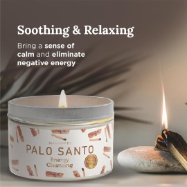 Magnificent 101 Long Lasting Palo Santo Smudge Candle - 6 Oz - 35 Hour Burn Time | Essential Oils, 100% Natural Ingredients | Smoke Free, Petroleum Free Candle to Cleanse Your Home Magnificent 101 Long Lasting Palo Santo Smudge Candle - 6 Oz - 35 Hour Burn Time | Essential Oils, 100% Natural Ingredients | Smoke Free, Petroleum Free Candle to Cleanse Your Home