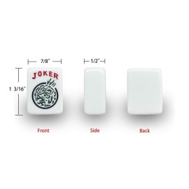 HNDTEK American Mahjong Set - Red Burgundy Soft Bag - 166 White Engraved Tiles, 4 All-in-One Rack/Pushers Western Mah Jongg Game Set HNDTEK American Mahjong Set - Red Burgundy Soft Bag - 166 White Engraved Tiles, 4 All-in-One Rack/Pushers Western Mah Jongg Game Set