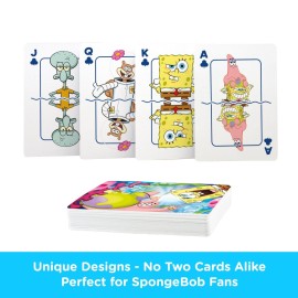AQUARIUS SpongeBob Playing Cards - SpongeBob SquarePants Cast Deck of Cards for Your Favorite Card Games - Officially Licensed SpongeBob Merchandise & Collectibles AQUARIUS SpongeBob Playing Cards - SpongeBob SquarePants Cast Deck of Cards for Your Favorite Card Games - Officially Licensed SpongeBob Merchandise & Collectibles