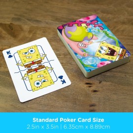 AQUARIUS SpongeBob Playing Cards - SpongeBob SquarePants Cast Deck of Cards for Your Favorite Card Games - Officially Licensed SpongeBob Merchandise & Collectibles AQUARIUS SpongeBob Playing Cards - SpongeBob SquarePants Cast Deck of Cards for Your Favorite Card Games - Officially Licensed SpongeBob Merchandise & Collectibles