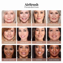 MagicMinerals AirBrush Foundation by Jerome Alexander - 2pc Set with Airbrush Foundation and Kabuki Brush - Spray Makeup with Anti-aging Ingredients for Smooth Radiant Skin - Light MagicMinerals AirBrush Foundation by Jerome Alexander - 2pc Set with Airbrush Foundation and Kabuki Brush - Spray Makeup with Anti-aging Ingredients for Smooth Radiant Skin - Light