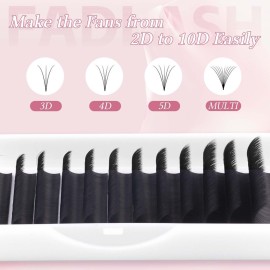 FADLASH Eyelash Extensions D Curl 0.07 15-20mm Mixed Tray Easy Fan Lash Extensions Volume Lashes 2D-10D Self Fanning Lash Extensions (0.07-D, 15-20mm Mix) FADLASH Eyelash Extensions D Curl 0.07 15-20mm Mixed Tray Easy Fan Lash Extensions Volume Lashes 2D-10D Self Fanning Lash Extensions (0.07-D, 15-20mm Mix)