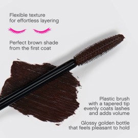 Vivienne Sab Cabaret Premiere Brown Mascara, Volume and Length, Defining, Curling, No Flaking, No Clumping, Smudge Proof, Washable, Cruelty-Free, Made in Europe, (05 Brown), 0.3 Fl Oz, 1 Pack Vivienne Sab Cabaret Premiere Brown Mascara, Volume and Length, Defining, Curling, No Flaking, No Clumping, Smudge Proof, Washable, Cruelty-Free, Made in Europe, (05 Brown), 0.3 Fl Oz, 1 Pack