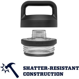 YETI Rambler 26 oz Bottle, Vacuum Insulated, Stainless Steel with Chug Cap, Black